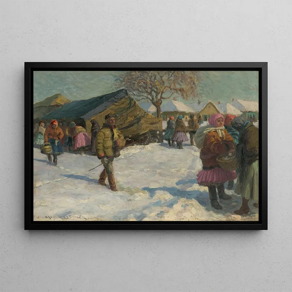 Jozef Teodor Mousson - V zime na dedine.webp