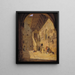 La Cour du Palazzo del Bargello à Florence - Jørgen Roed — inramlat konstverk på väggen