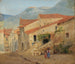 Rue de village dans les montagnes sabines - Jørgen Sonne — vy av konstverket