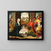 Adoration des bergers - Juan Correa de Vivar — inramlat konstverk på väggen