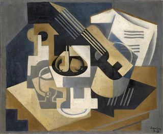 Juan Gris - Guitar and Fruit Bowl on a Table Guitar and Fruit Bowl.webp