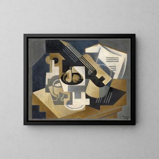 Juan Gris - Guitar and Fruit Bowl on a Table Guitar and Fruit Bowl.webp