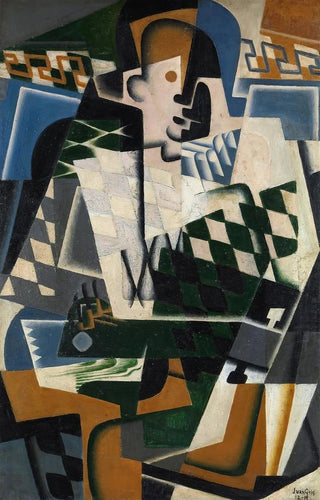 Juan Gris - Harlequin with a Guitar.webp