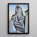 Hus i Paris - Juan Gris — inramlat konstverk på väggen