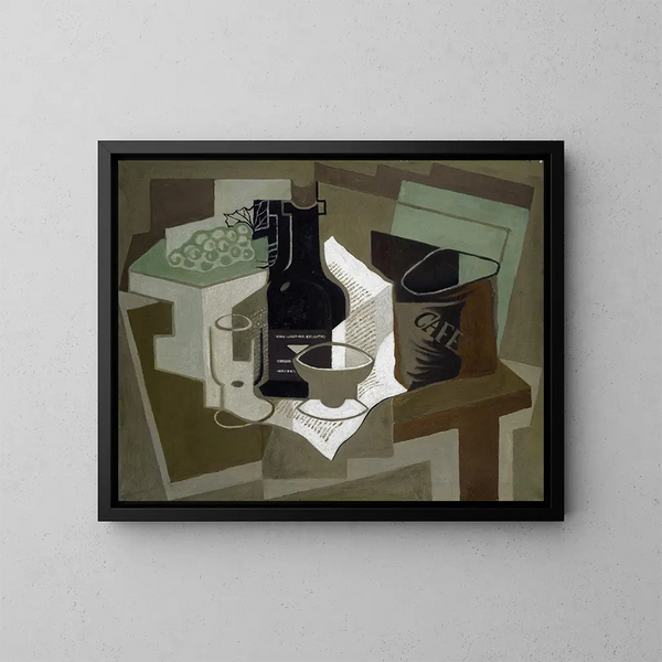 Le Sac de café - Juan Gris — inramlat konstverk på väggen