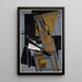 Le Violon - Juan Gris — inramlat konstverk på väggen