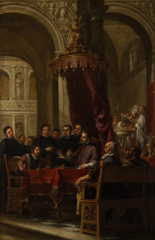 Juan de Valds Leal - The Conversion and Baptism of St Augustine by St Ambrose.webp