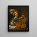 Violoncelliste - Judith Leyster — inramlat konstverk på väggen