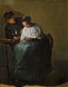 En man ger pengar till en ung kvinna - Judith Leyster — vy av konstverket