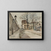 Fängelset Sainte-Plagie, rue de la Clef år 1895, 5:e arrondissement - Jules-Adolphe Chauvet — inramlat konstverk på väggen