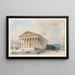Vue de la Madeleine Paris - Jules-Frédéric Bouchet — inramlat konstverk på väggen