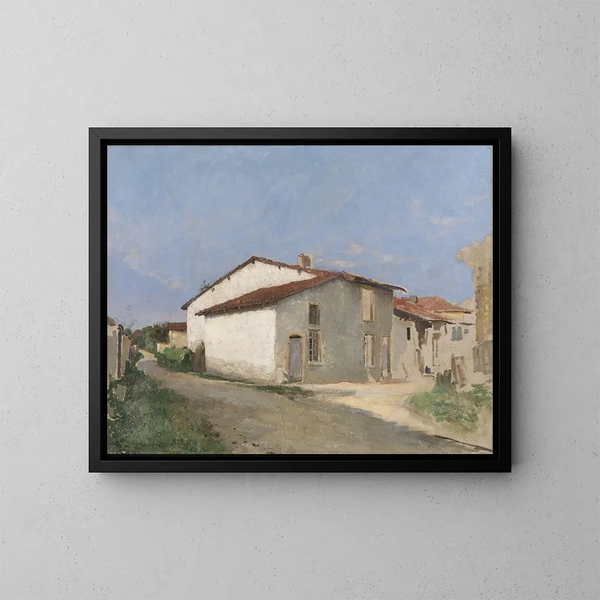 Rue à Damvillers - Jules Bastien-Lepage — inramlat konstverk på väggen