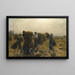 La Récolte - Jules Breton — inramlat konstverk på väggen