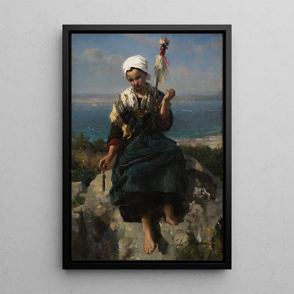 Jules Breton - The Flax Spinner.webp