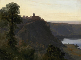 Vue du lac Nemi - Jules Coignet — vy av konstverket
