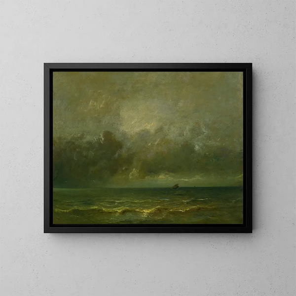 Le calme avant la tempête - Jules Dupré — inramlat konstverk på väggen