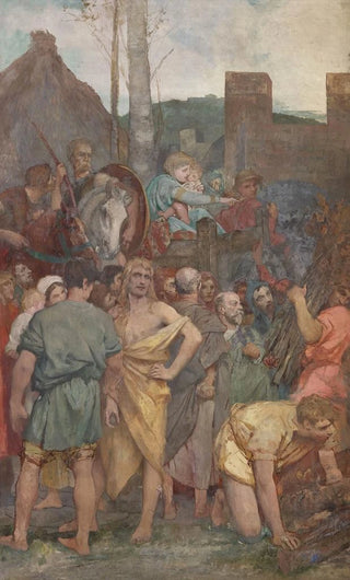 Jules Elie Delaunay - Sainte Genevive calmant les Parisiens.webp