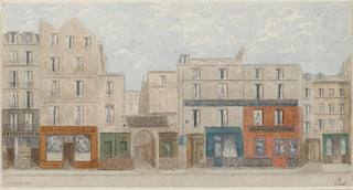 Rue Beaubourg n°38-44, 3:e arrondissement - Jules Gaildrau — vy av konstverket