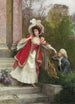 Les amoureux - Jules Girardet — vy av konstverket