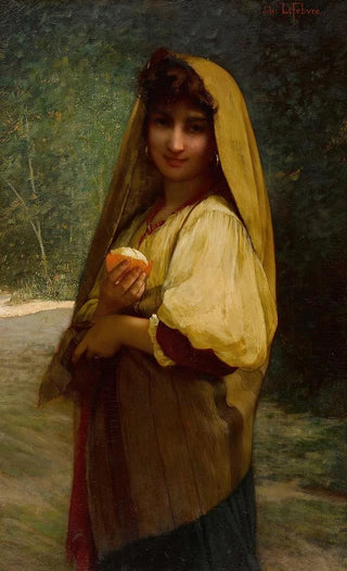 Jules Joseph Lefebvre - An Italian Girl With An Orange.webp