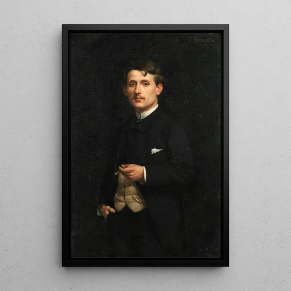 Jules Marie Sevestre - Portrait of a gentleman.webp