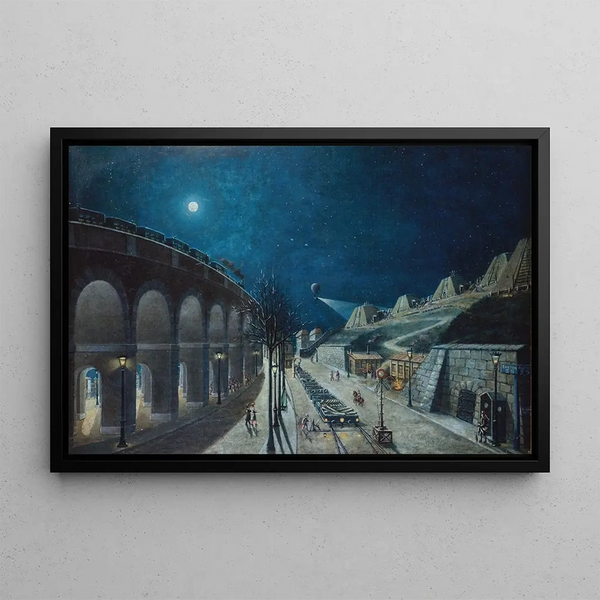 Jules Mary - Le Viaduc du pointduJour et le Bastion 35 en mars 1870.webp