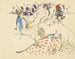 kvinna med sin hund och naken - Jules Pascin — vy av konstverket