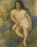 Ung kvinna sittande - Jules Pascin — vy av konstverket