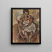 Julie la Martiniquaise - Jules Pascin — inramlat konstverk på väggen