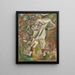 La visite du dimanche - Jules Pascin — inramlat konstverk på väggen