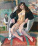 Le Peintre et son Modèle - Jules Pascin — vy av konstverket