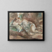 Le repos du modèle - Jules Pascin — inramlat konstverk på väggen