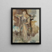 Lucy Fontenay aux roses - Jules Pascin — inramlat konstverk på väggen