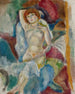 Nu med armen i vädret - Jules Pascin — vy av konstverket