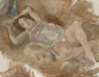 Nu allongé - Jules Pascin — vy av konstverket