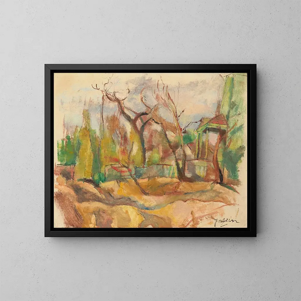 Landskap i Kuba - Jules Pascin — inramlat konstverk på väggen