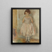 ung flickas porträtt - Jules Pascin — inramlat konstverk på väggen