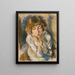 Portrait d'Hermine David - Jules Pascin — inramlat konstverk på väggen