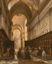 Parisisk kör i basilikan Sainte-Geneviève-Panthéon under andra kejsardömet - Jules Victor Genisson — vy av konstverket