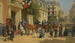Défilé sur une rue de Paris - Jules Voirin — vy av konstverket