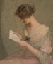 La lettre - Julian Alden Weir — vy av konstverket
