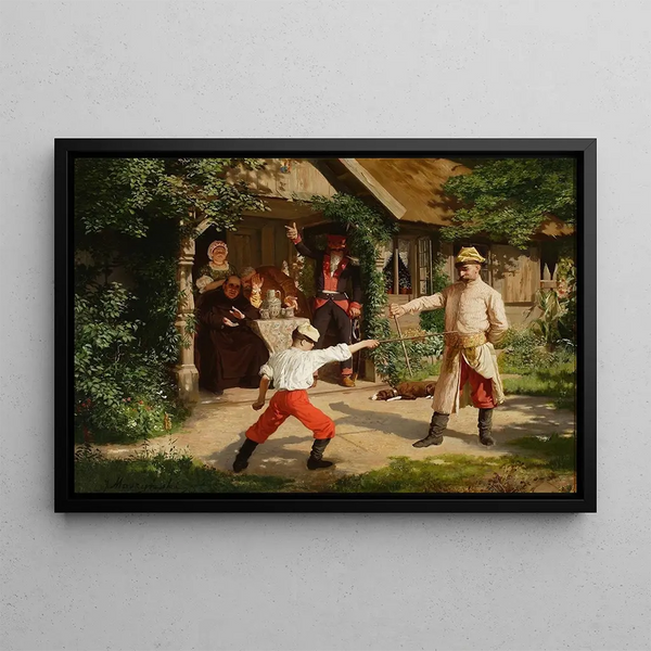 Julian Maszyski - Duel with sticks.webp