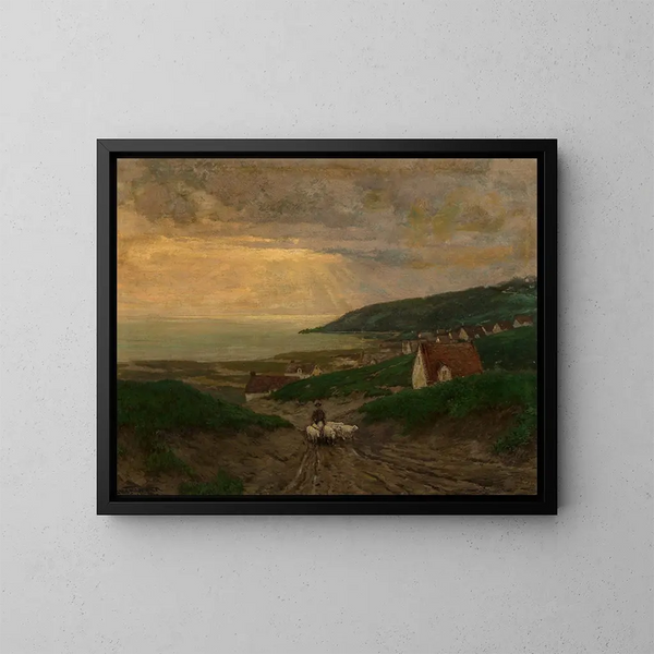 Tidig morgon - Julian Onderdonk — inramlat konstverk på väggen