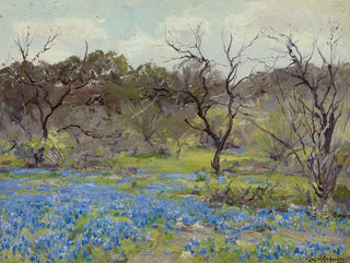 tidig vår, blåklint och mesquite - Julian Onderdonk — vy av konstverket
