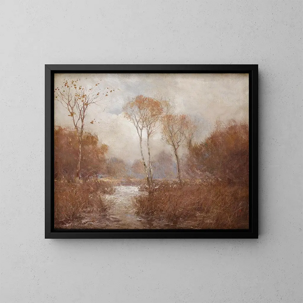 Landskap i oktober - Julian Onderdonk — inramlat konstverk på väggen