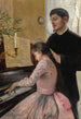La leçon de piano - Julie Delance-Feurgard — vy av konstverket