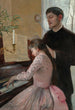 La leçon de piano - Julie Delance-Feurgard — vy av konstverket