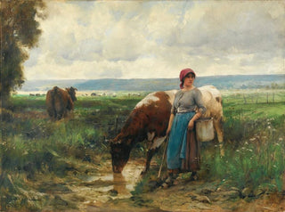 La Gardienne de vaches - Julien Dupré — vy av konstverket