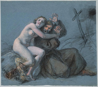 La Tentation de saint Antoine - Julien Léopold Boilly — vy av konstverket