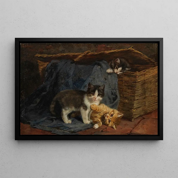 Julius Adam the younger - Drei Katzenkinder.webp